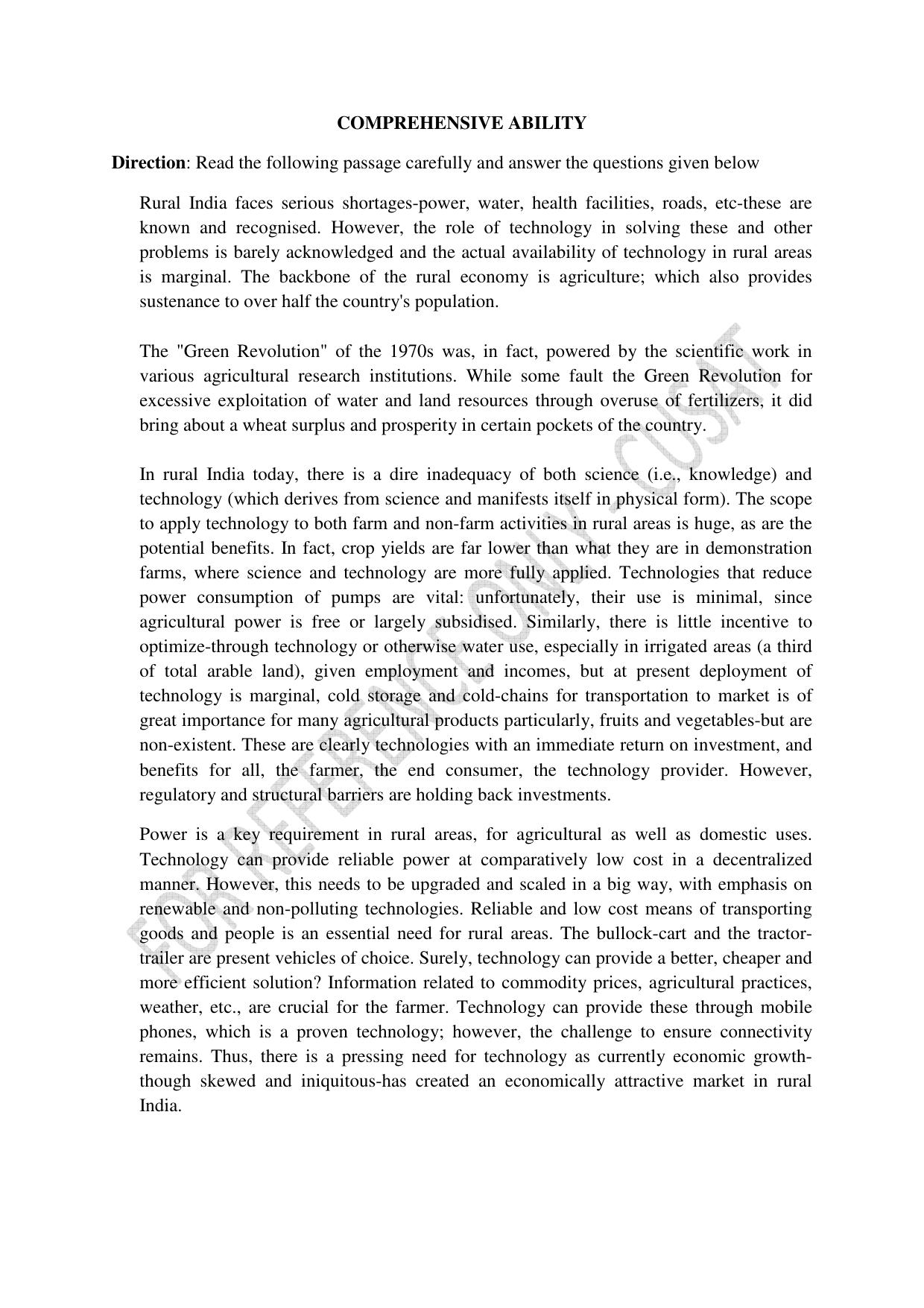 CUSAT CAT 2023 3 YEAR LLB Question Paper - Page 21