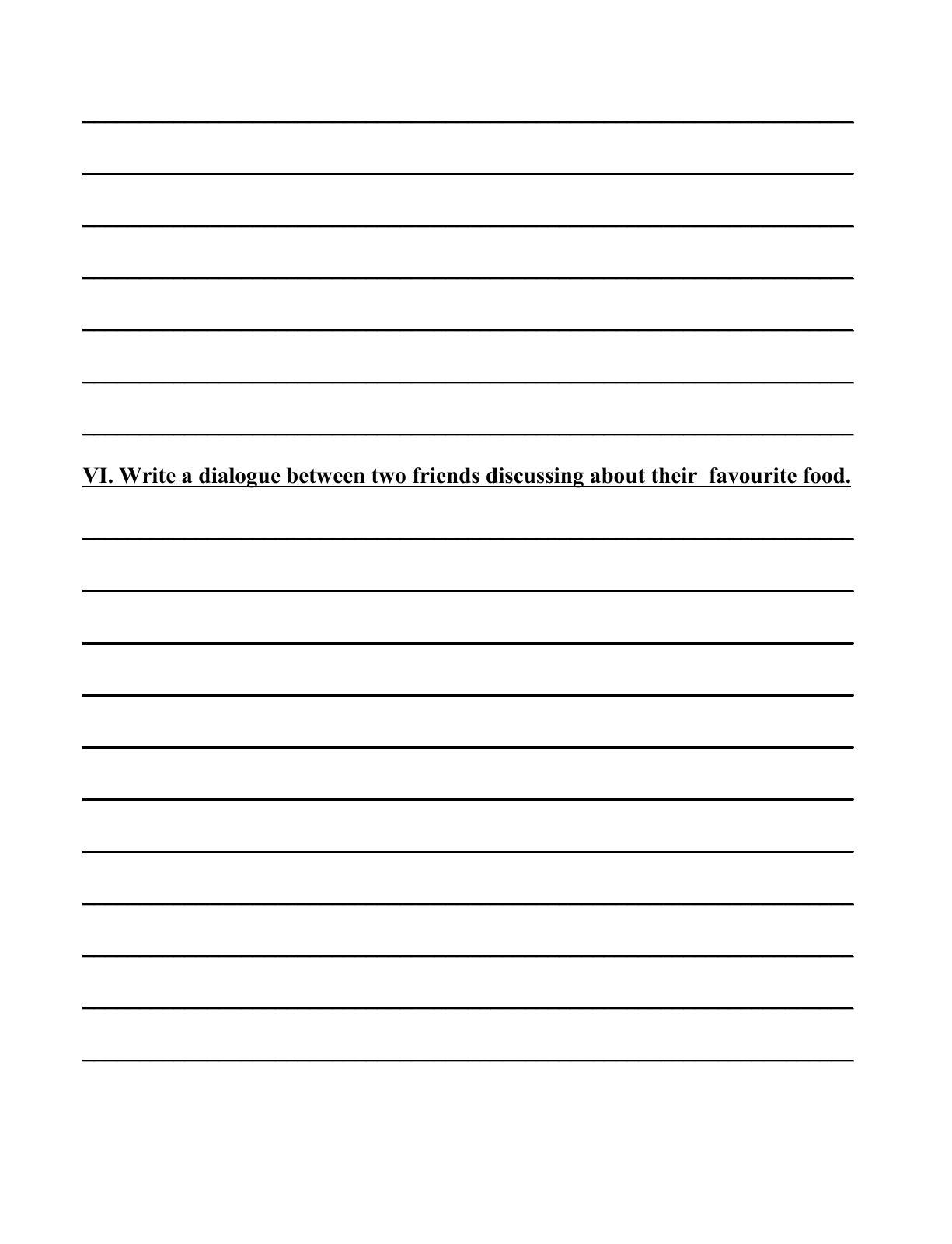 Worksheet for Class 4 English Assignment 63 - Page 3