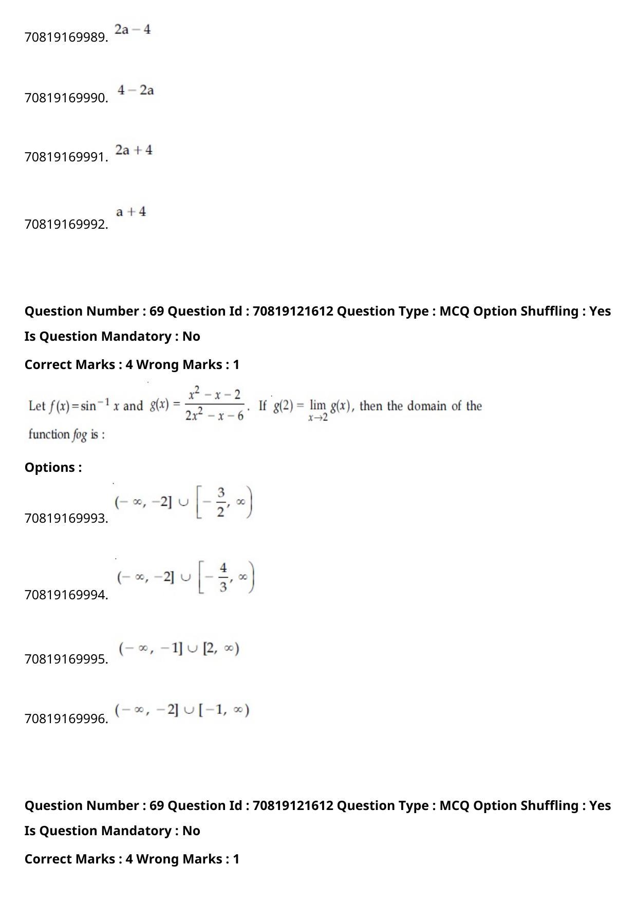 JEE Mains 2021: B.Arch Kannada	(Shift 2) 26-02-2021 Question Paper - Page 81