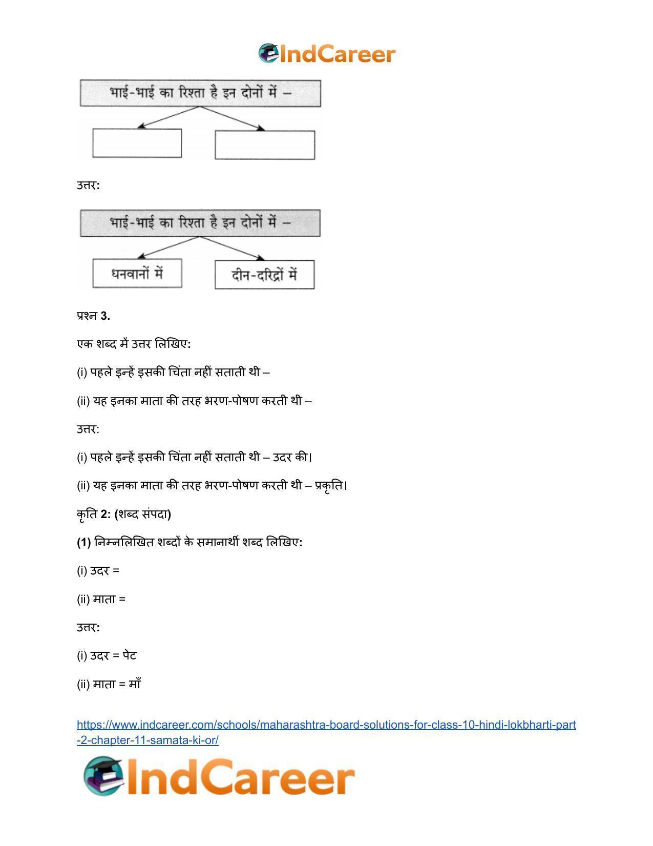 Maharashtra Board Solutions for Class 10- Hindi Lokbharti (Part 2): Chapter 11- समता की ओर - Page 14