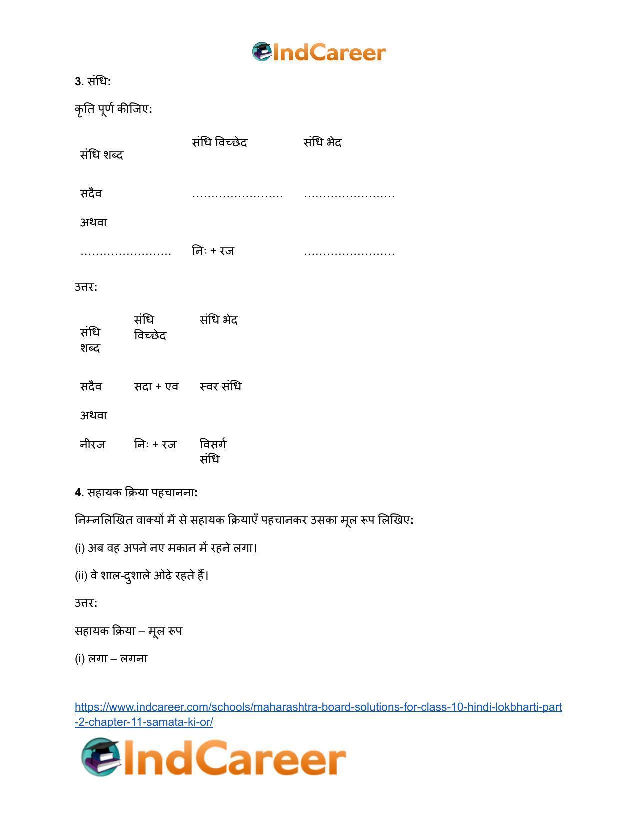Maharashtra Board Solutions for Class 10- Hindi Lokbharti (Part 2): Chapter 11- समता की ओर - Page 16