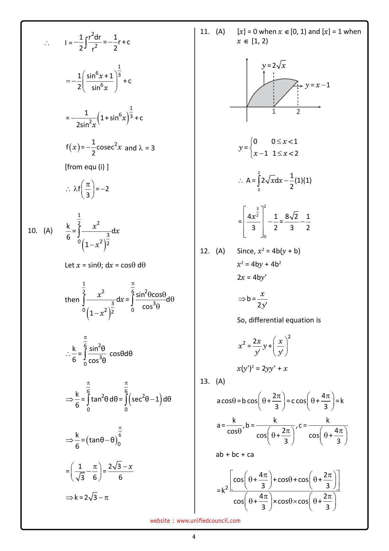 NSTSE 2023 Class 12 PCM Answer Key (Paper Code 489) - Page 4