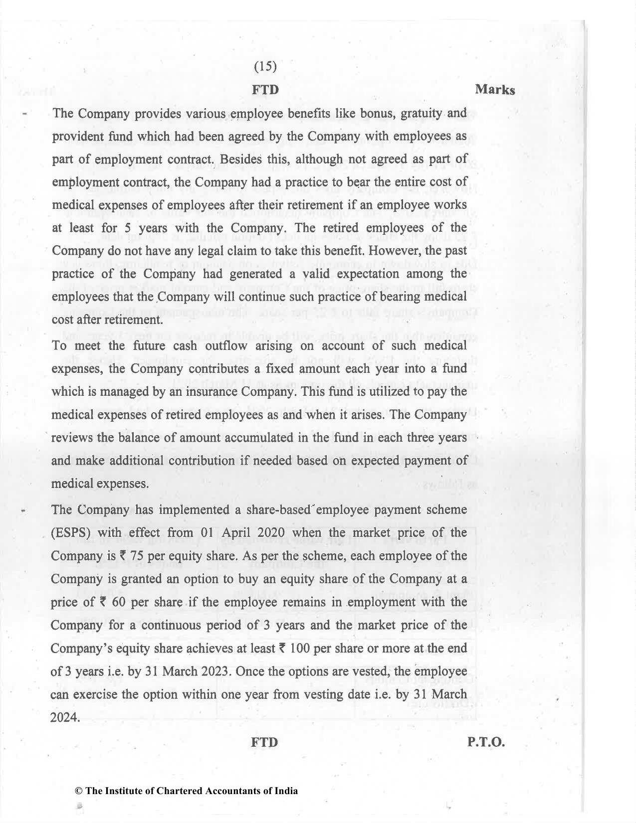 CA Final Jul 2021 Question Paper - Paper 6E – Global Financial Reporting Standards - Page 15