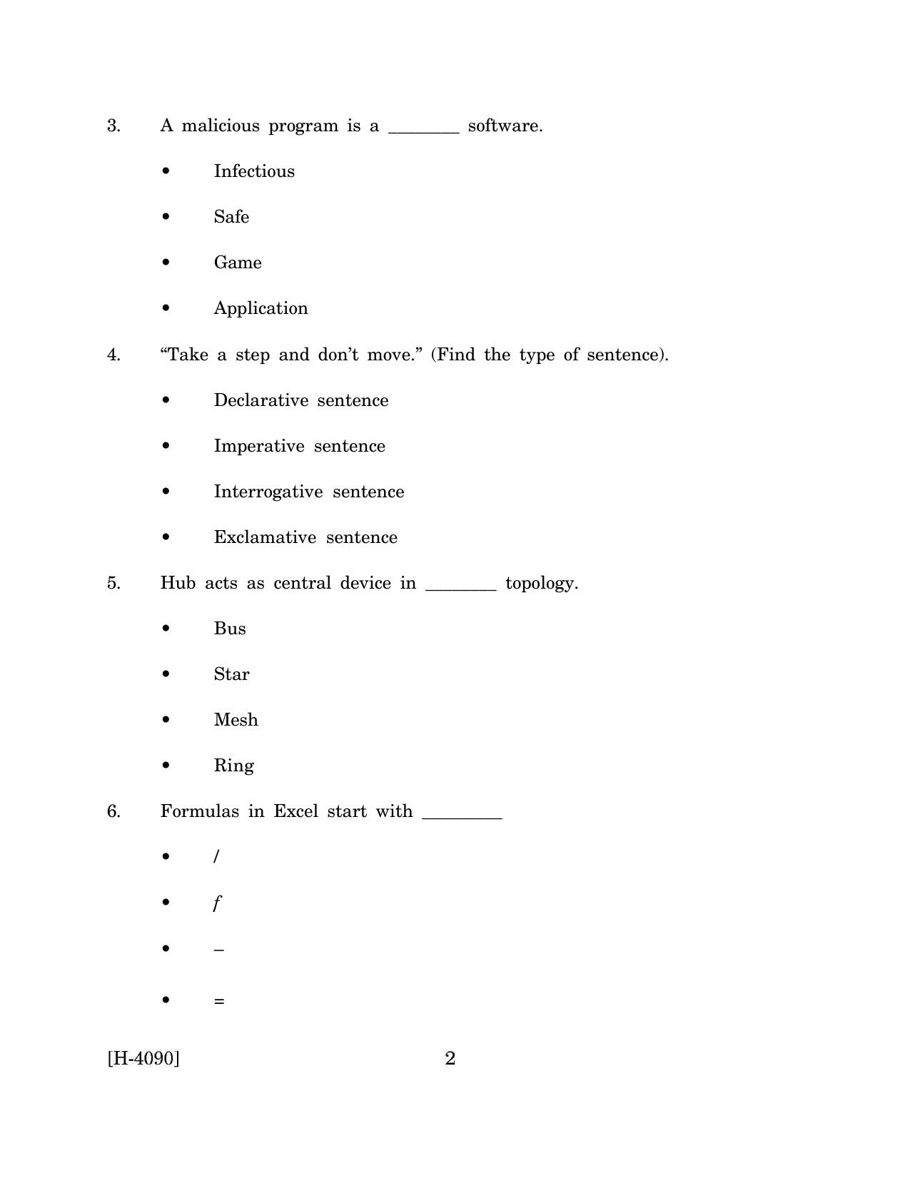 Goa Board Class 12 Electronics - Installation Technician (March 2024) Question Paper - Page 2
