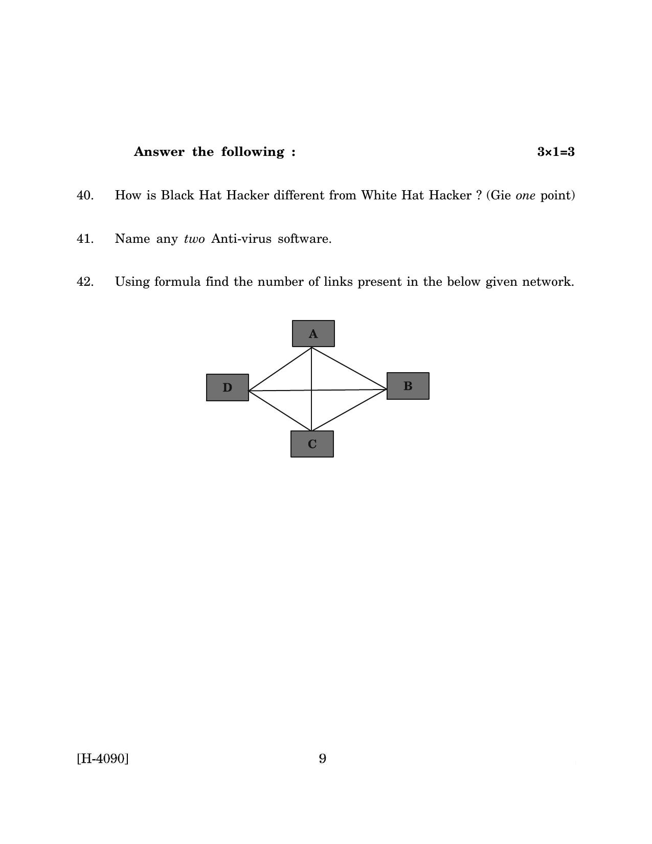 Goa Board Class 12 Electronics - Installation Technician (March 2024) Question Paper - Page 9