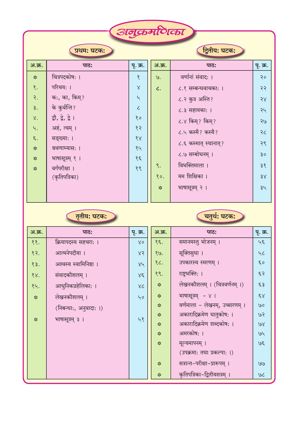 Maharashtra Board Class 8 Sanskrit Textbook - Page 8