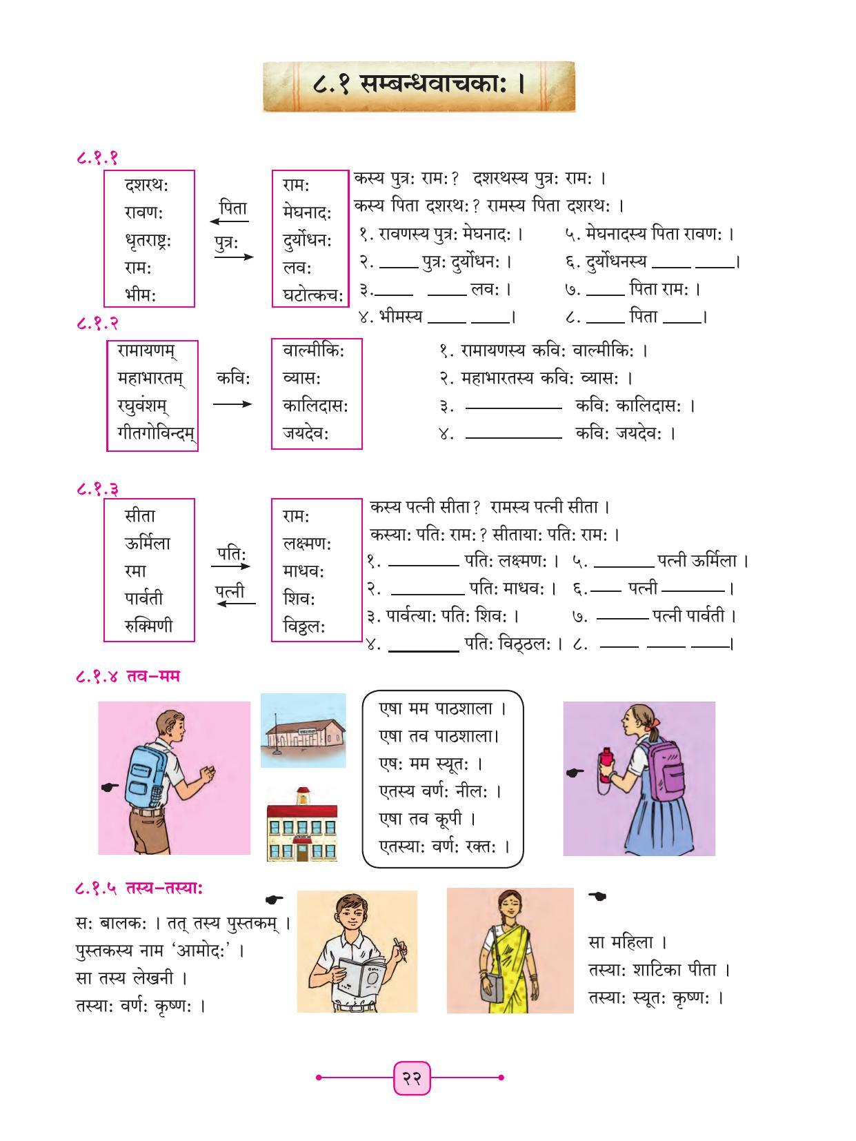 Maharashtra Board Class 8 Sanskrit Textbook - Page 32