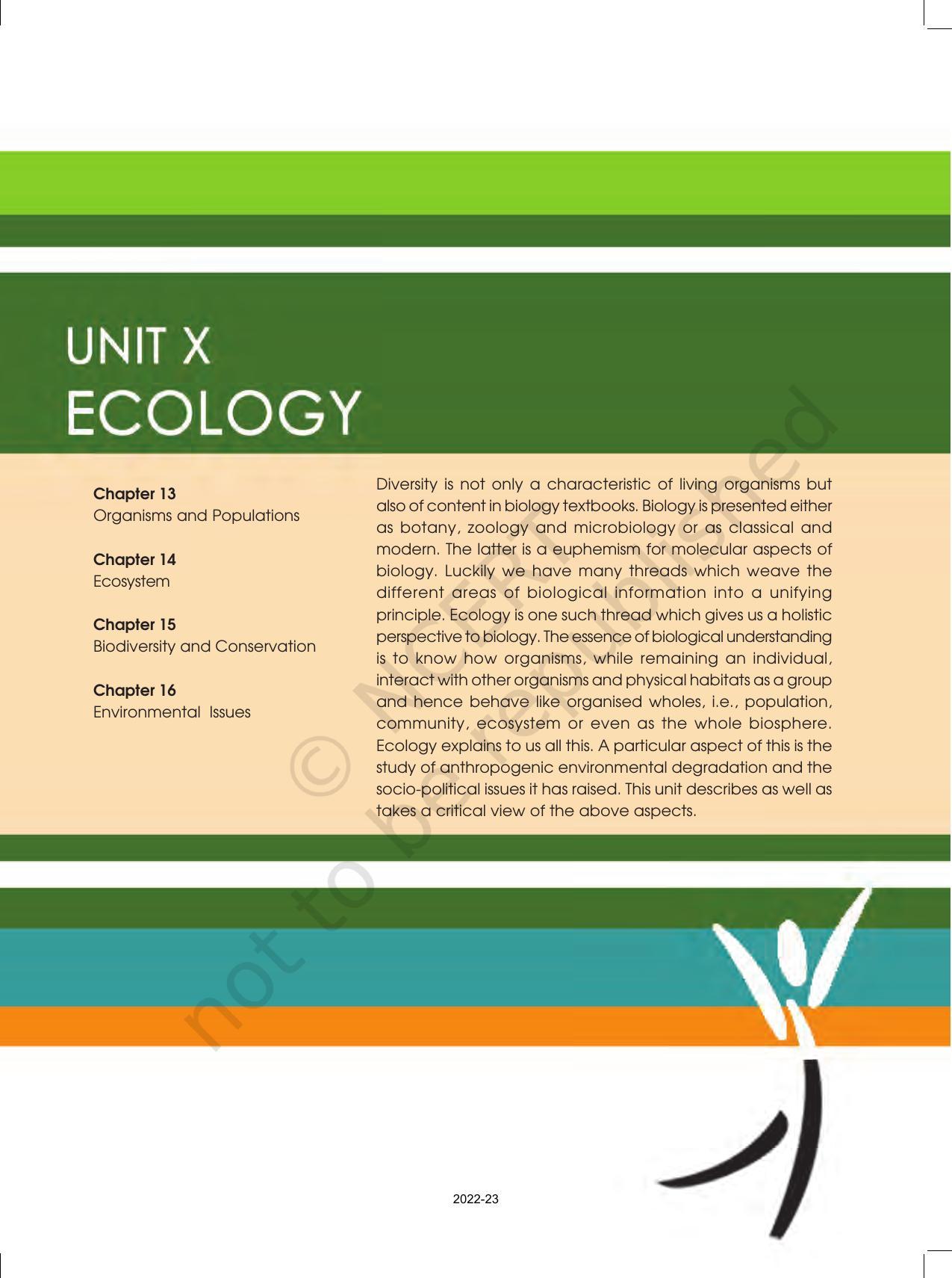 NCERT Book for Class 12 Biology Chapter 13 Organisms and Populations - Page 1