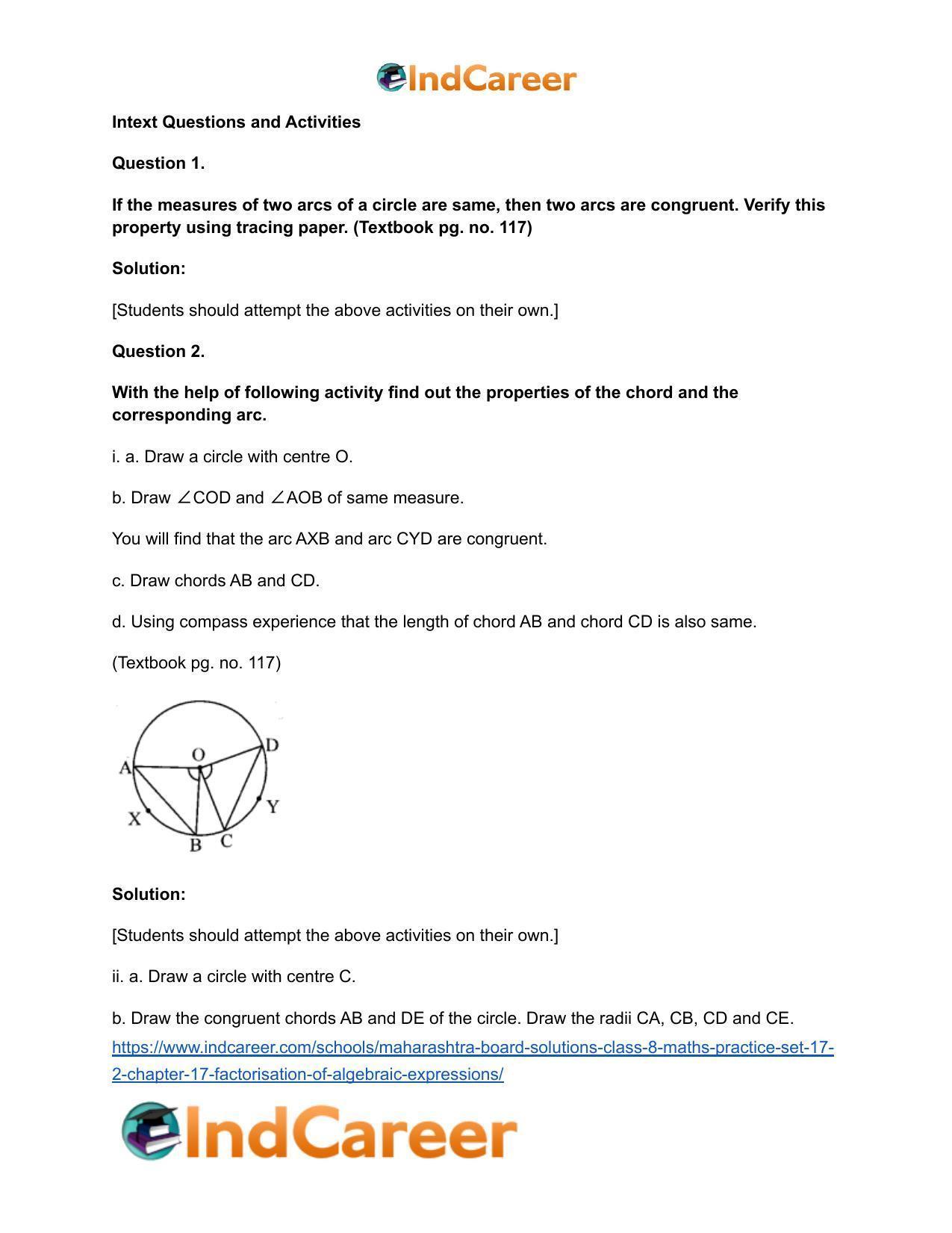 Maharashtra Board Solutions Class 8-Maths (Practice Set 17.2): Chapter 17- Factorisation of Algebraic Expressions - Page 5