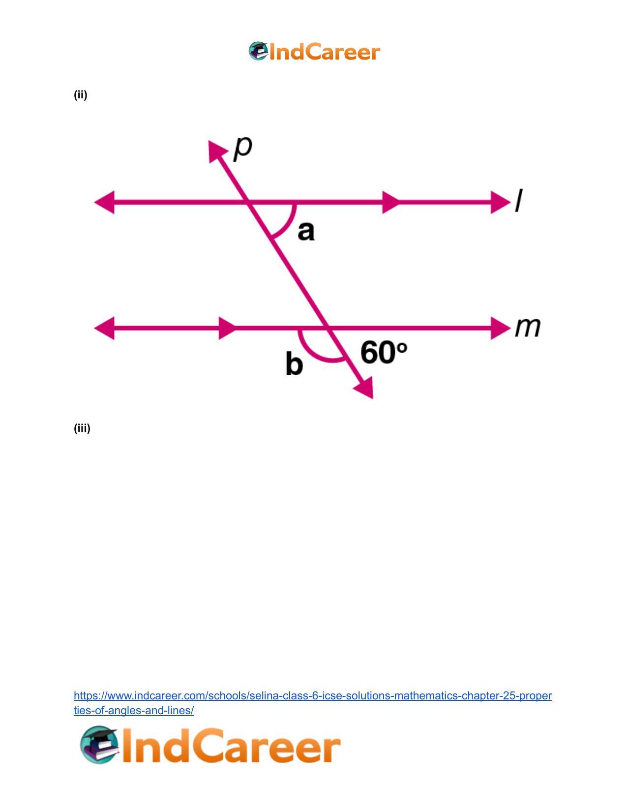 Selina Class 6 ICSE Solutions Mathematics : Chapter 25- Properties of Angles and Lines - Page 15