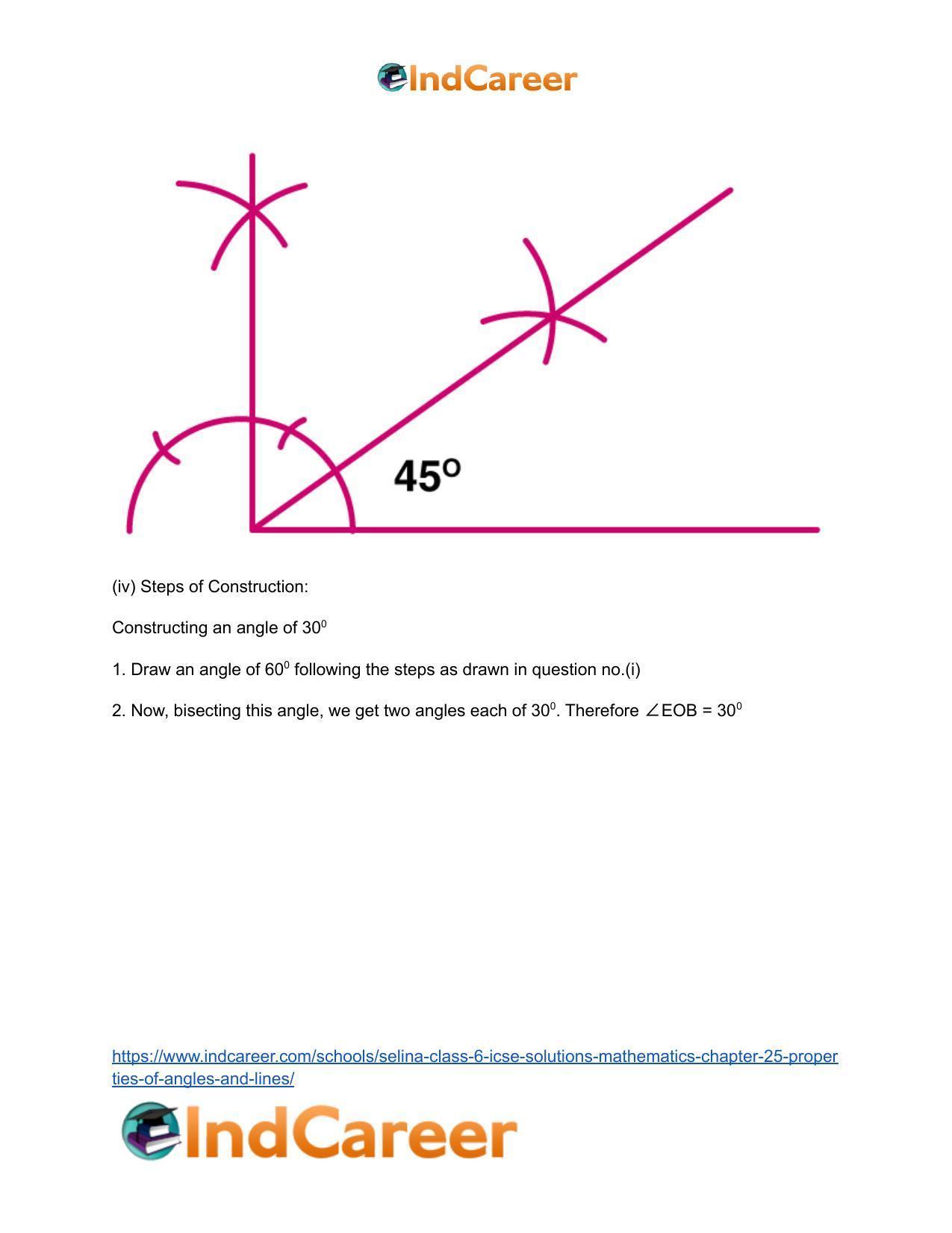 Selina Class 6 ICSE Solutions Mathematics : Chapter 25- Properties of Angles and Lines - Page 35