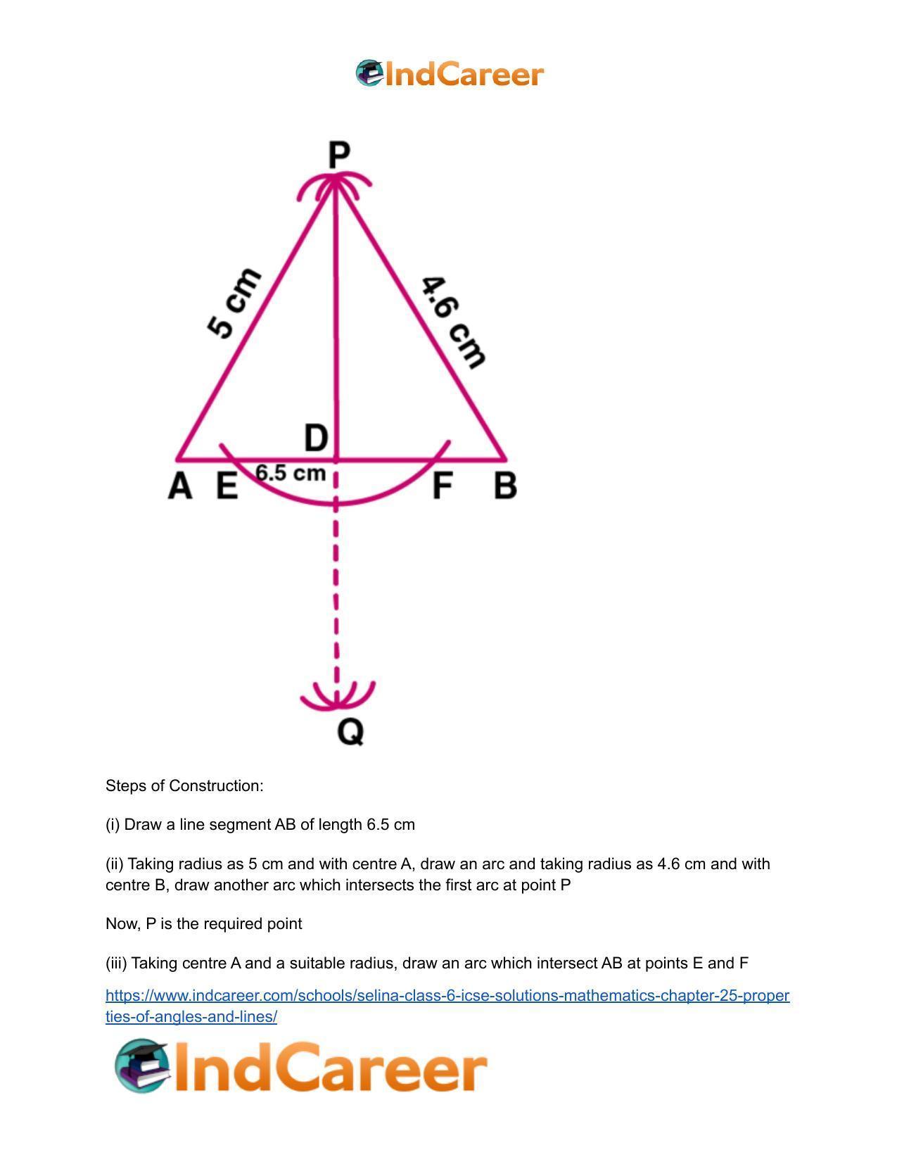 Selina Class 6 ICSE Solutions Mathematics : Chapter 25- Properties of Angles and Lines - Page 41