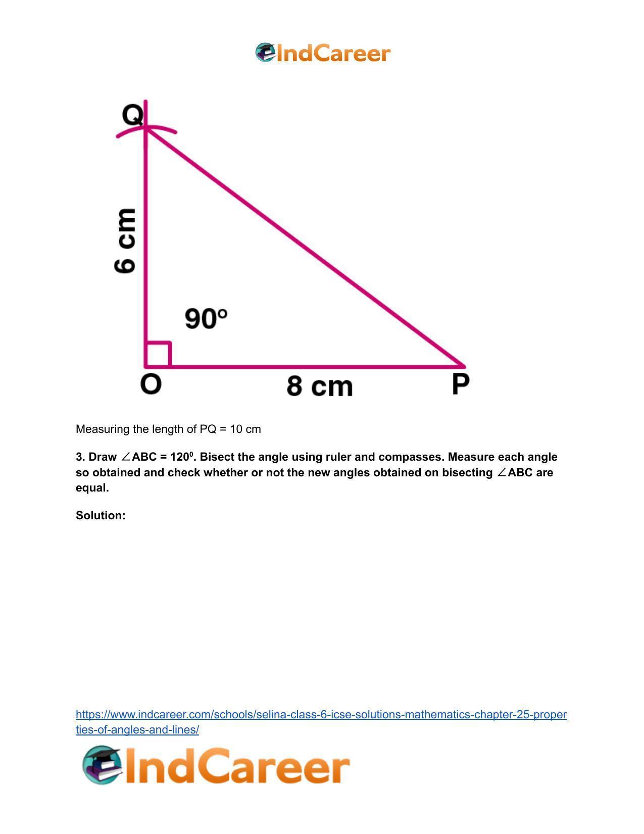 Selina Class 6 ICSE Solutions Mathematics : Chapter 25- Properties of Angles and Lines - Page 43