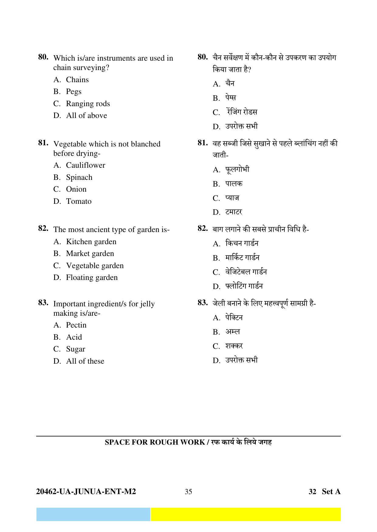 CG PAT / PVPT 2024 Agriculture Question Paper - Page 35