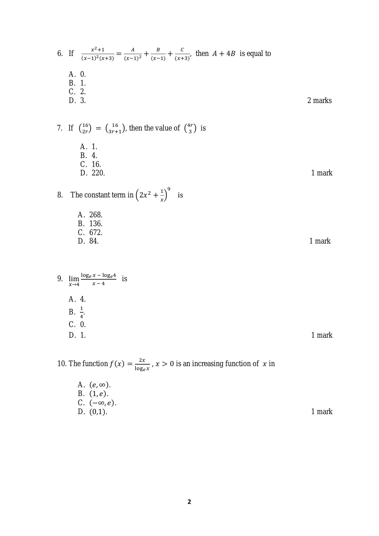ACET June 2019 Question Papers - Page 2
