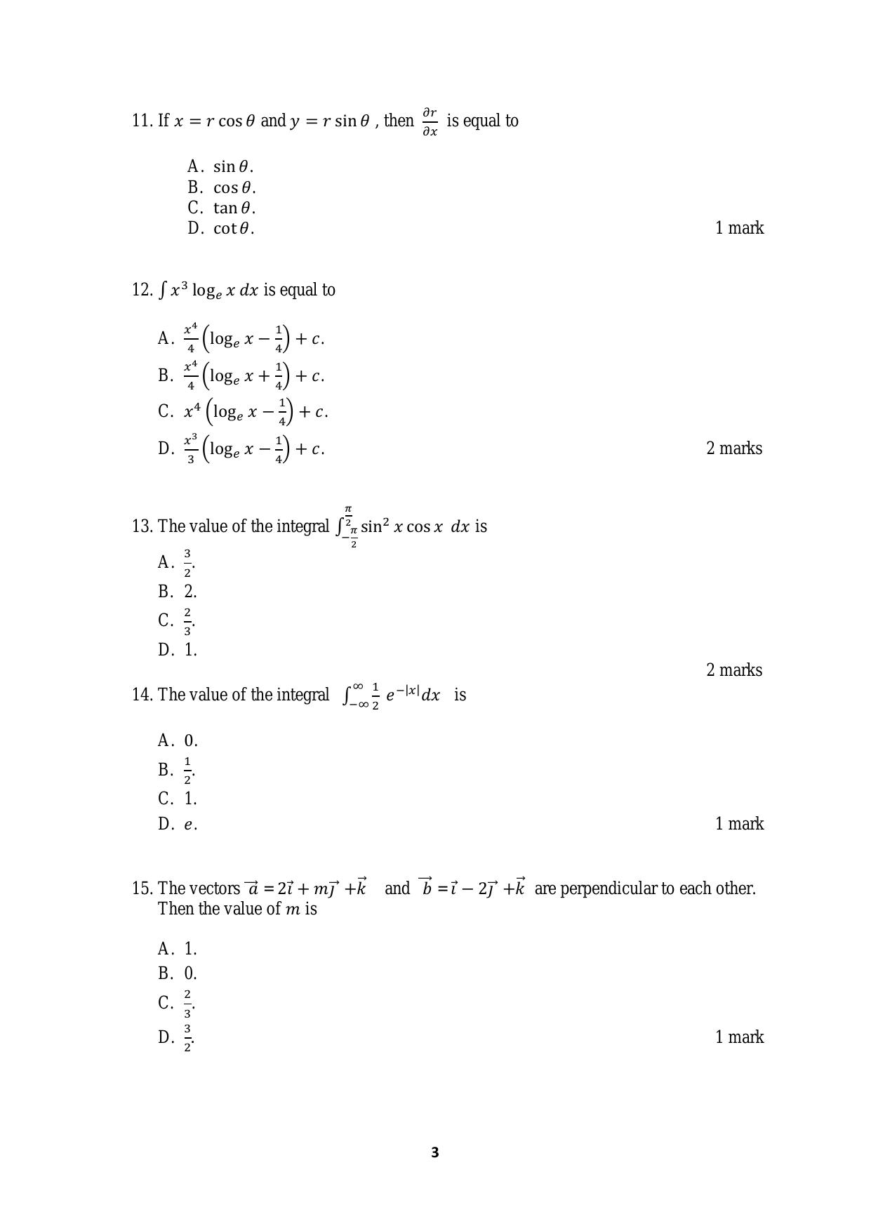 ACET June 2019 Question Papers - Page 3