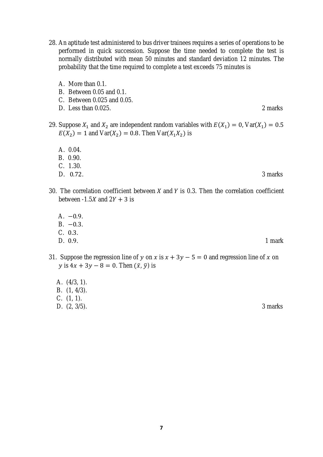 ACET June 2019 Question Papers - Page 7