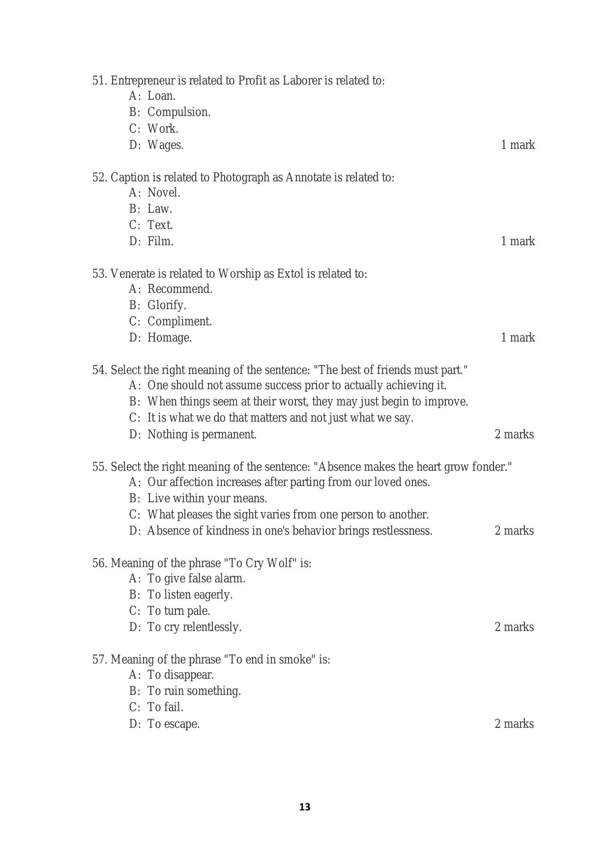 ACET June 2019 Question Papers - Page 13