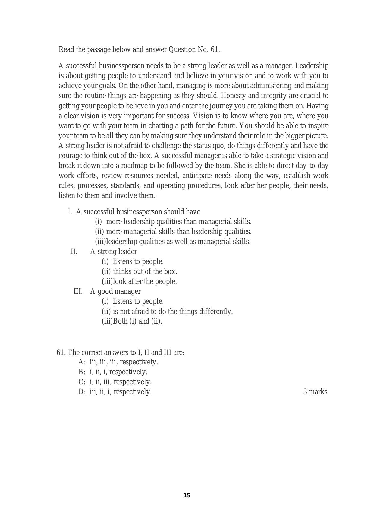 ACET June 2019 Question Papers - Page 15