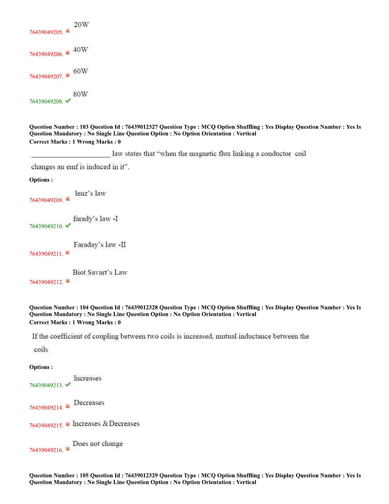 TS ECET 2020 Electronics and Instrumentation Engineering's Question Paper - Page 44