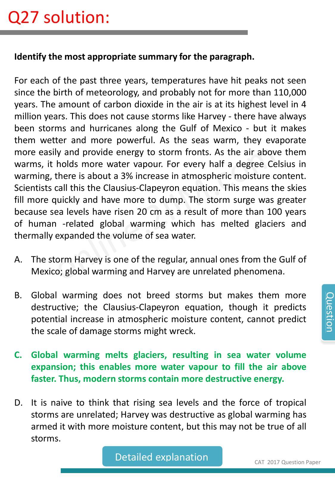 CAT 2017 CAT VARC Slot 1 Question Paper - Page 39