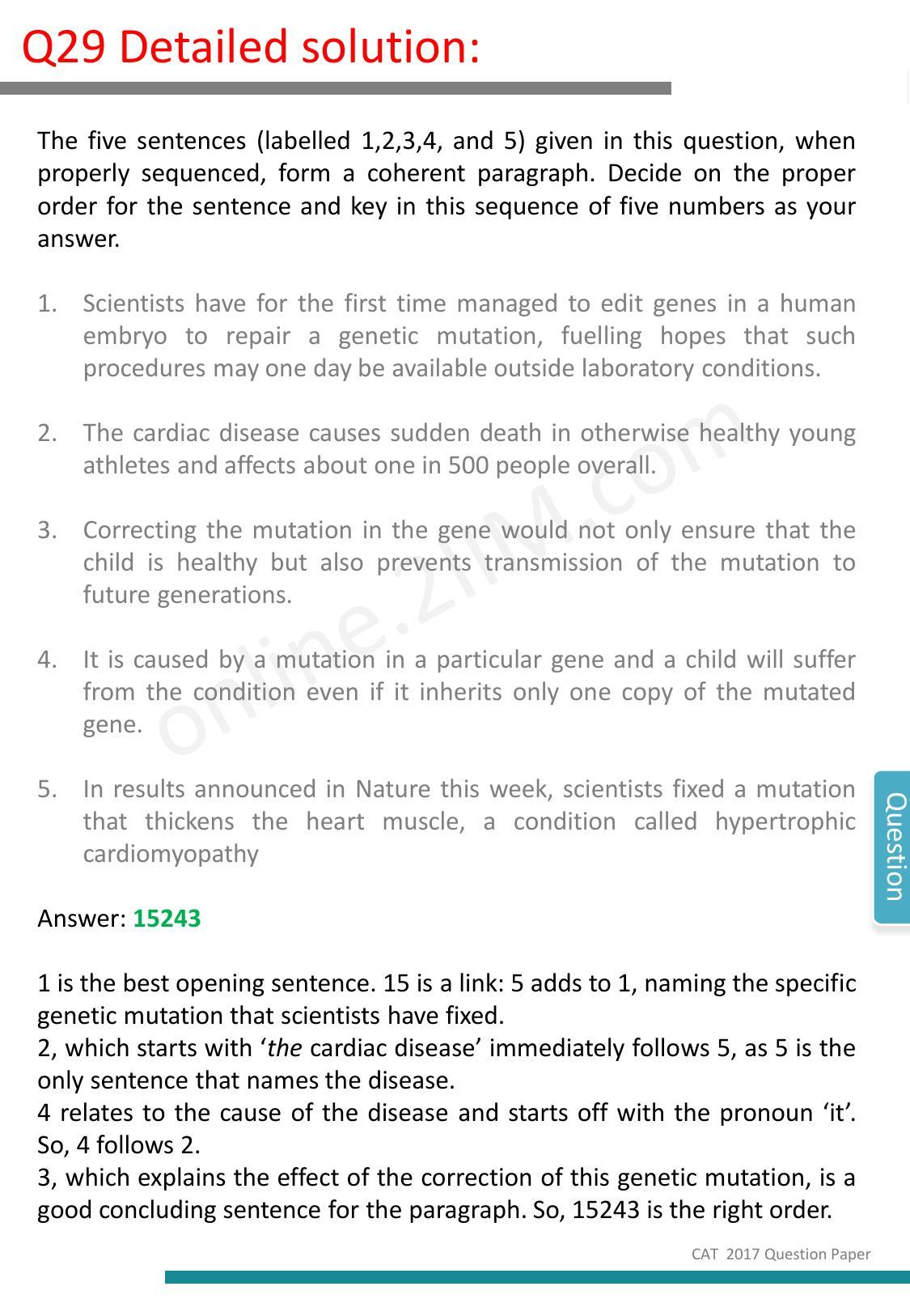 CAT 2017 CAT VARC Slot 1 Question Paper - Page 44