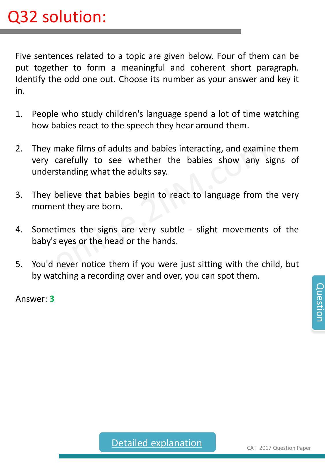 CAT 2017 CAT VARC Slot 1 Question Paper - Page 49
