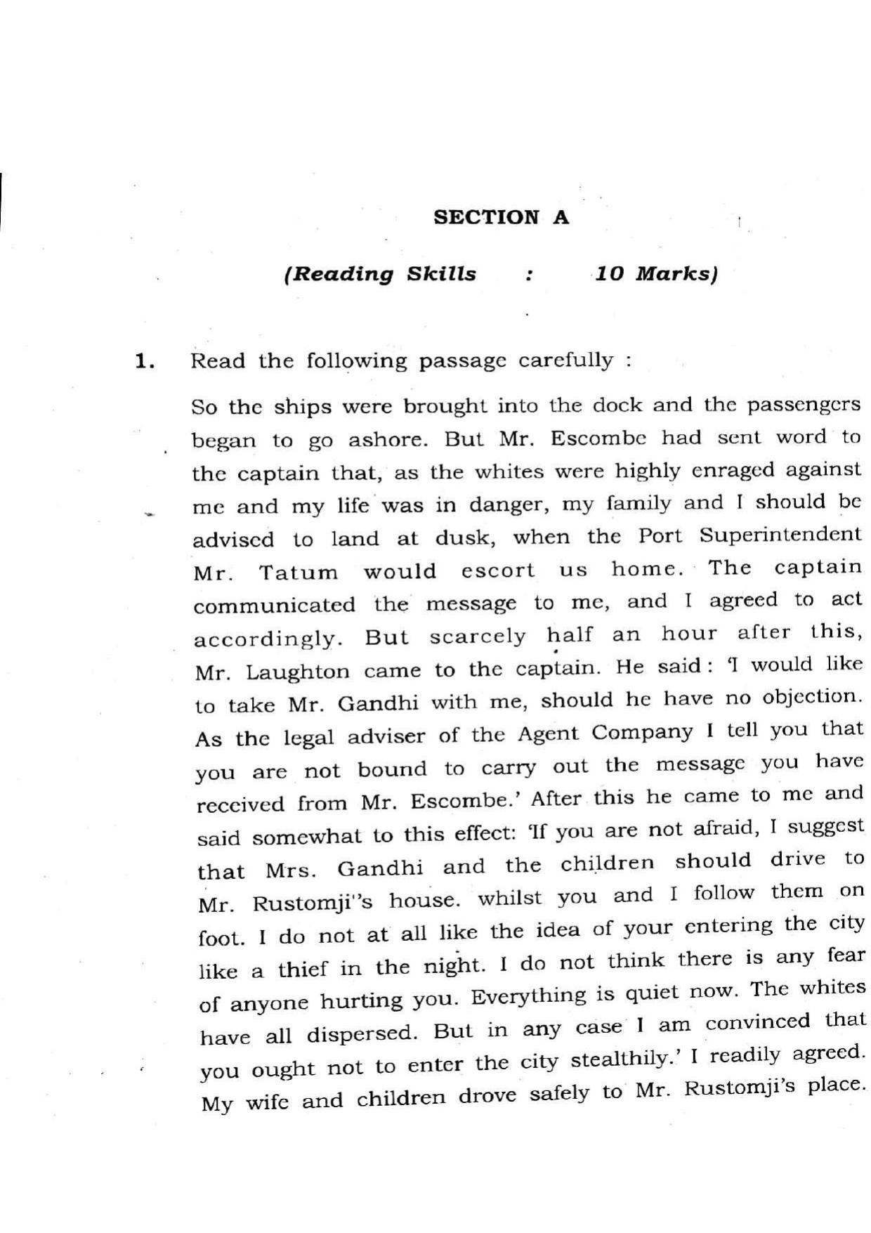 Assam HS 2nd Year English 2015 Question Paper - Page 2