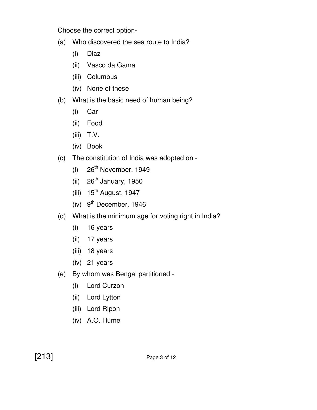 Open School Exam 2018 June Question Paper (All Subjects) - Page 61