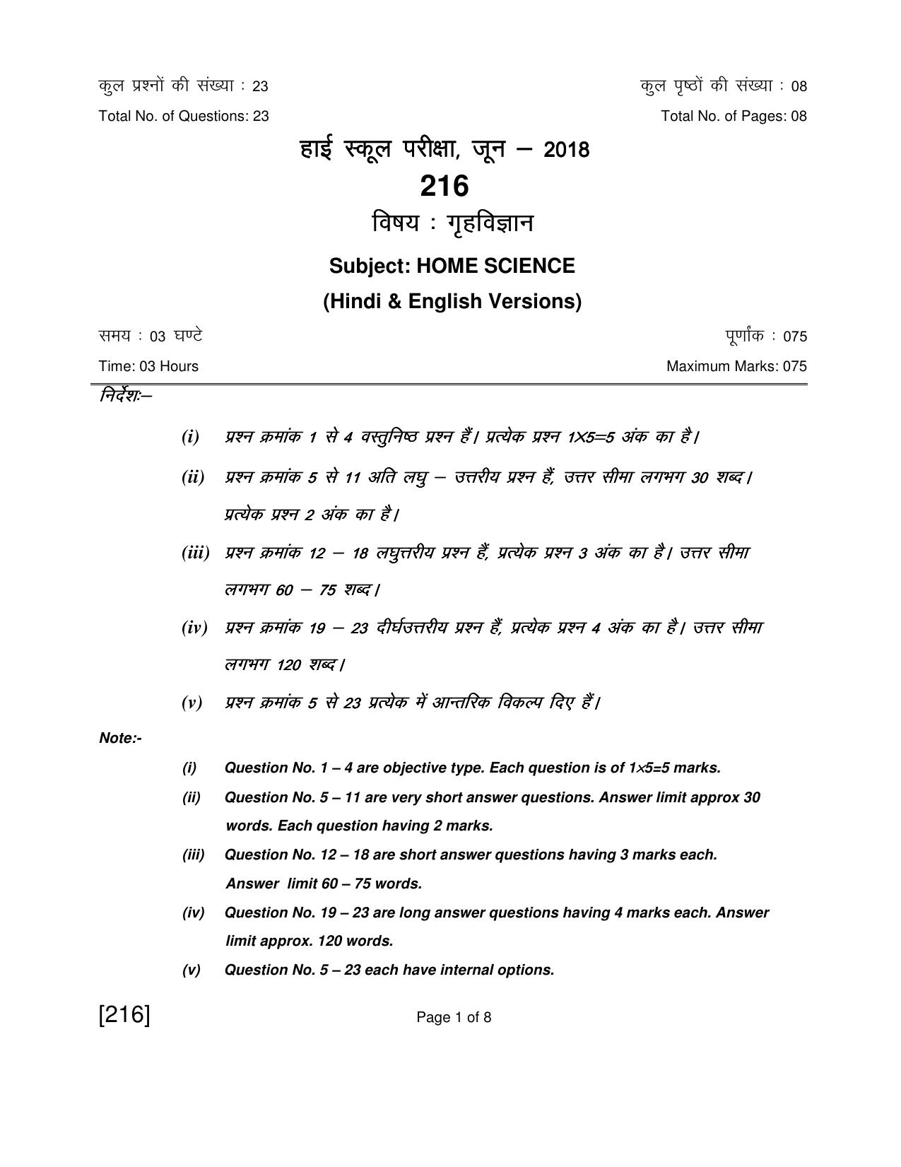 Open School Exam 2018 June Question Paper (All Subjects) - Page 87