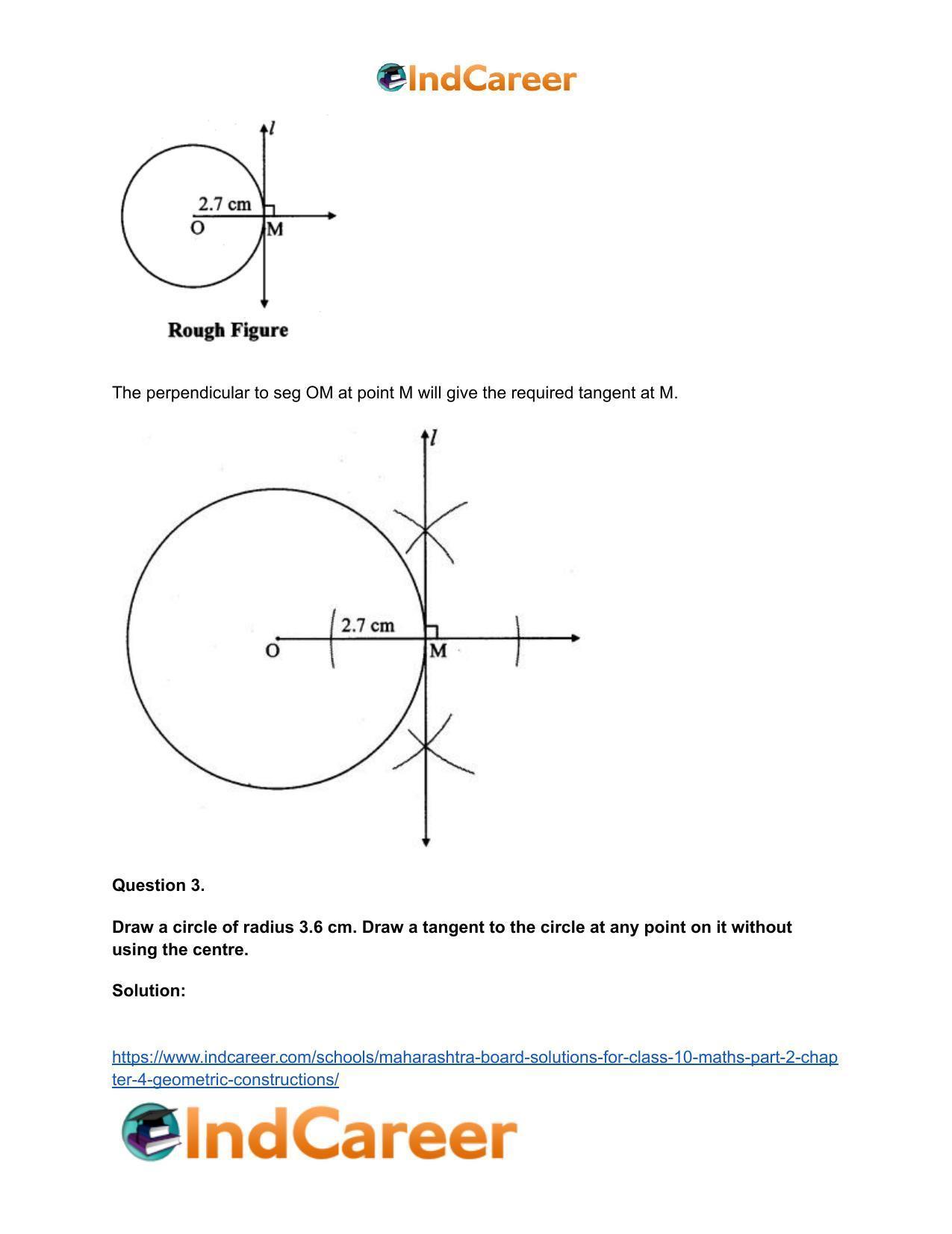 Maharashtra Board Solutions for Class 10-Maths (Part 2): Chapter 4- Geometric Constructions - Page 18
