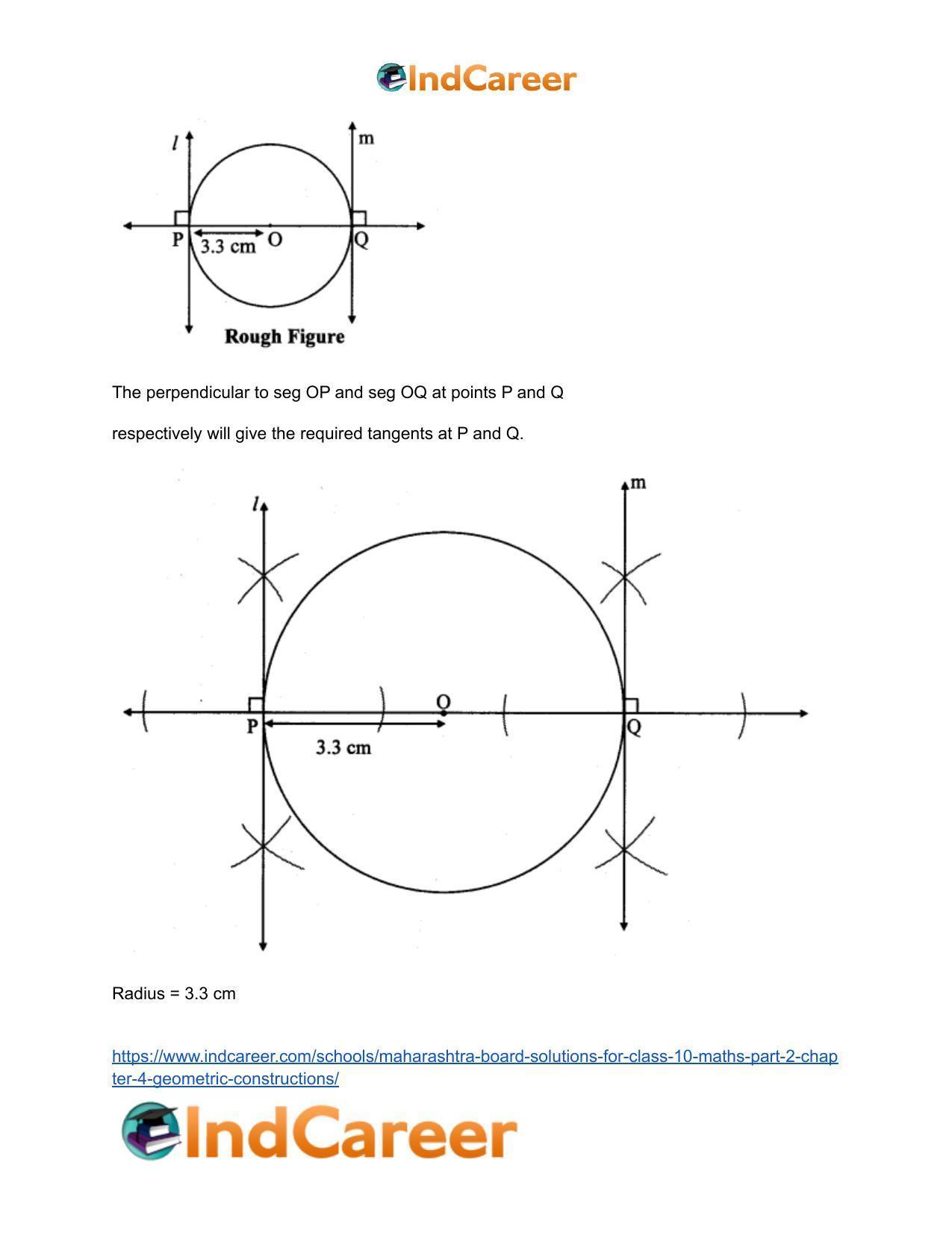 Maharashtra Board Solutions for Class 10-Maths (Part 2): Chapter 4- Geometric Constructions - Page 21