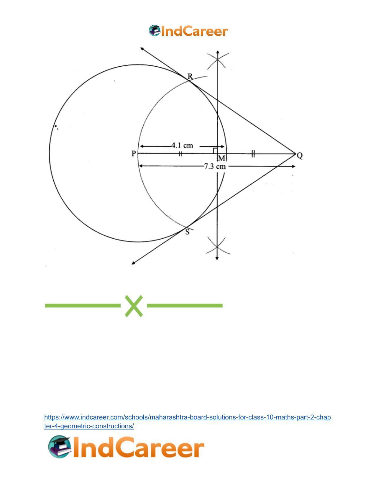 Maharashtra Board Solutions for Class 10-Maths (Part 2): Chapter 4- Geometric Constructions - Page 27