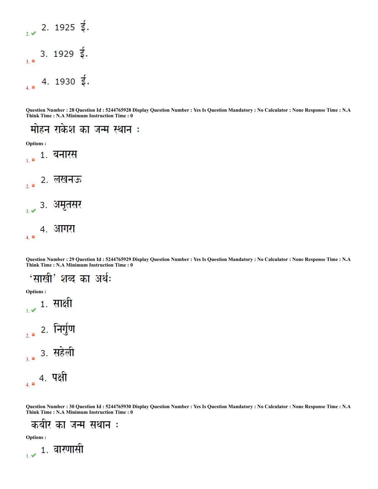 AP PGCET 2022 Hindi Paper with Answer Key - Page 11
