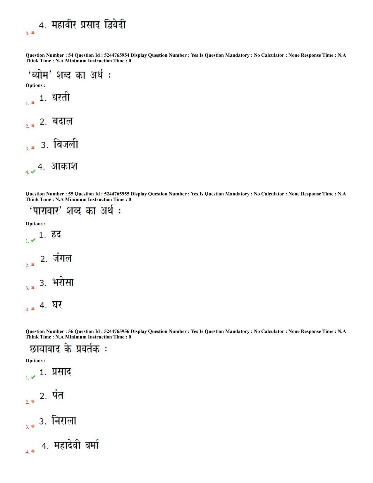 AP PGCET 2022 Hindi Paper with Answer Key - Page 20