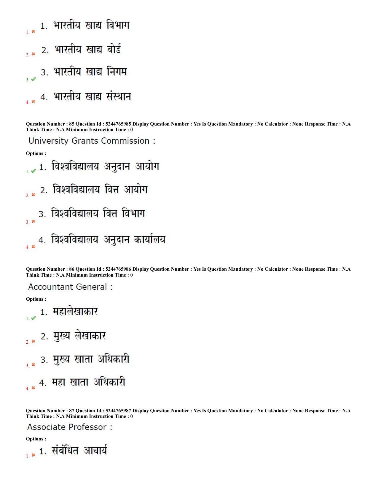 AP PGCET 2022 Hindi Paper with Answer Key - Page 30