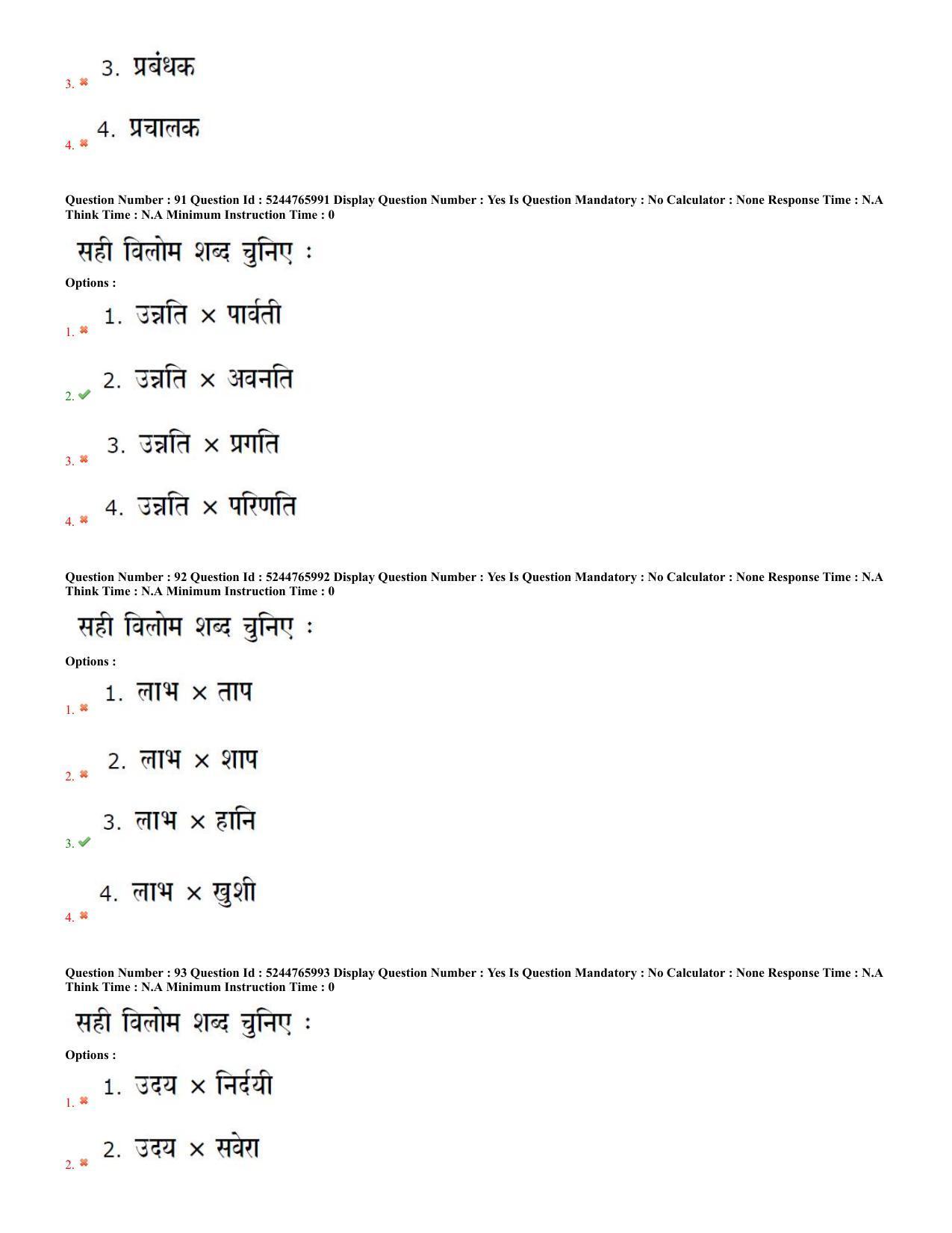 AP PGCET 2022 Hindi Paper with Answer Key - Page 32