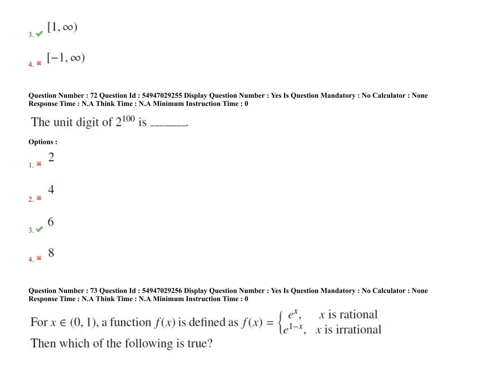 AP RCET 2022: Mathematics - 19-10-2022 (Wednesday) Session-II Question Paper With keys - Page 57