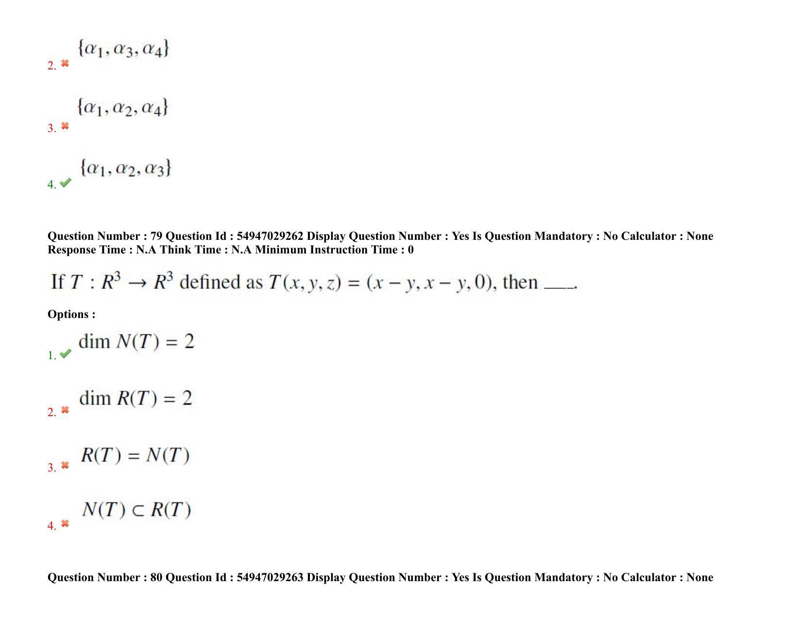 AP RCET 2022: Mathematics - 19-10-2022 (Wednesday) Session-II Question Paper With keys - Page 62