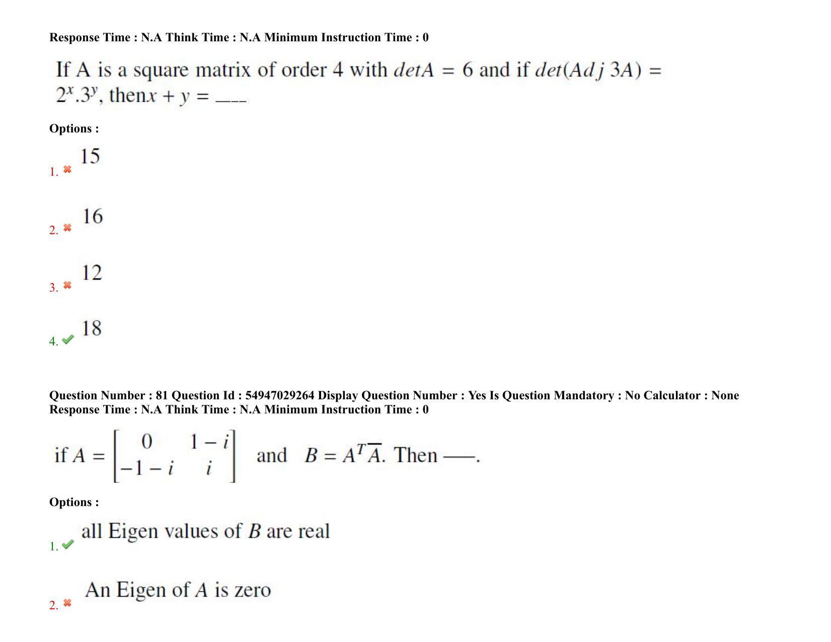 AP RCET 2022: Mathematics - 19-10-2022 (Wednesday) Session-II Question Paper With keys - Page 63