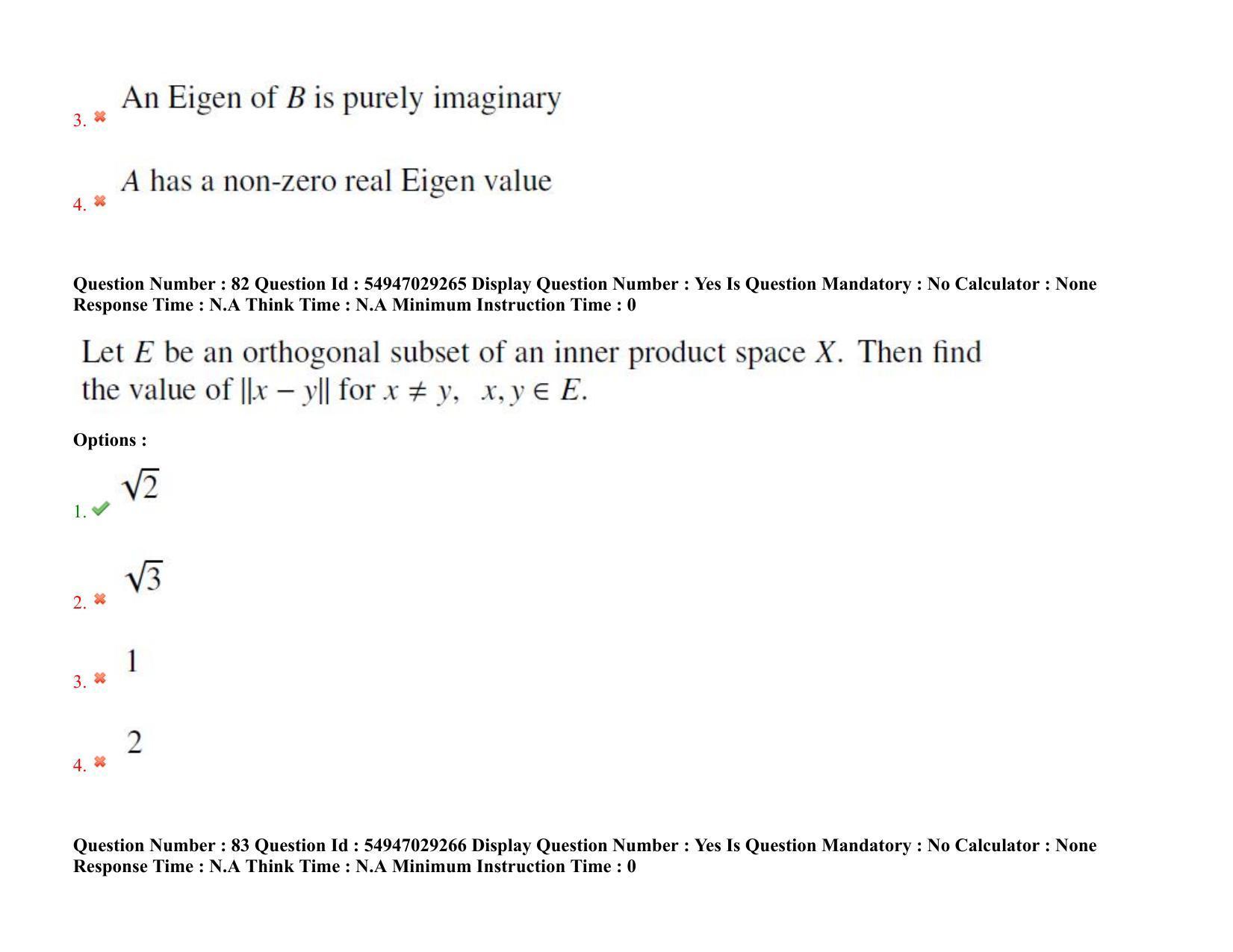 AP RCET 2022: Mathematics - 19-10-2022 (Wednesday) Session-II Question Paper With keys - Page 64