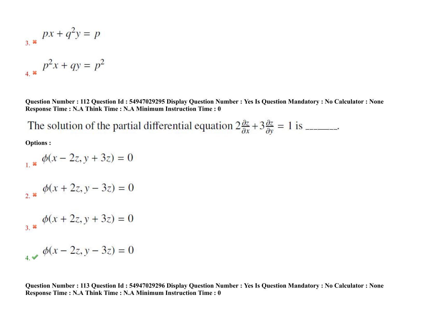 AP RCET 2022: Mathematics - 19-10-2022 (Wednesday) Session-II Question Paper With keys - Page 84