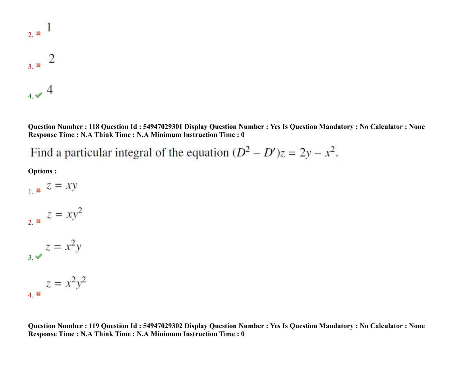 AP RCET 2022: Mathematics - 19-10-2022 (Wednesday) Session-II Question Paper With keys - Page 88