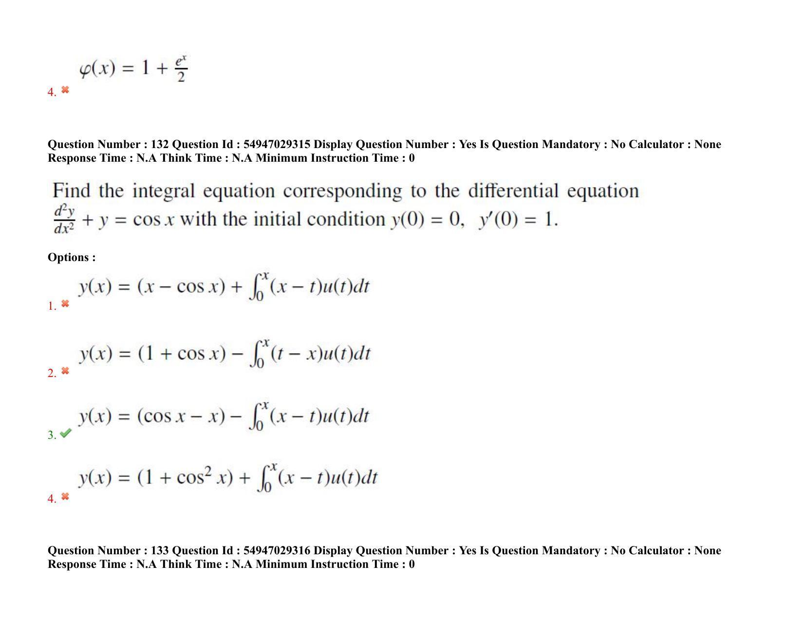 AP RCET 2022: Mathematics - 19-10-2022 (Wednesday) Session-II Question Paper With keys - Page 98