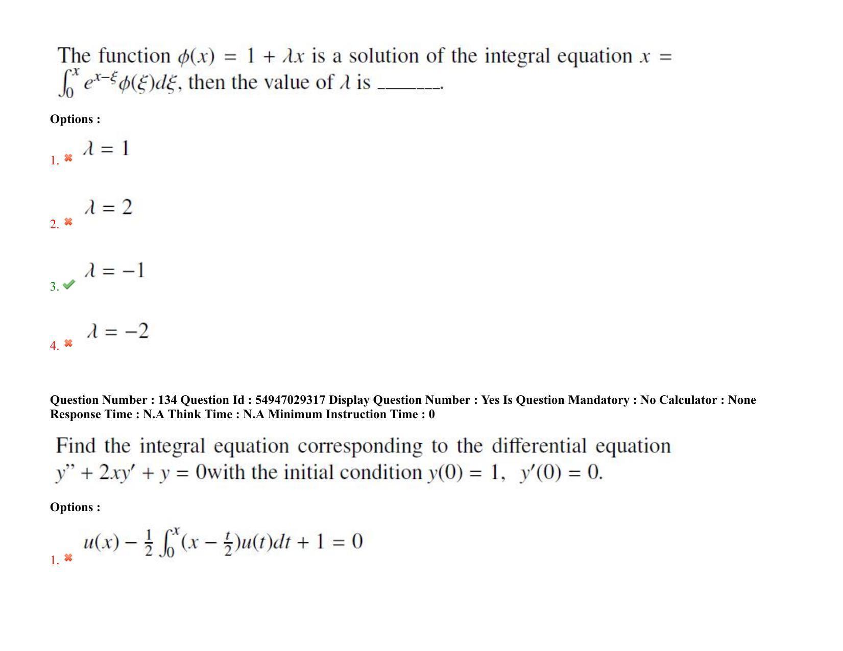AP RCET 2022: Mathematics - 19-10-2022 (Wednesday) Session-II Question Paper With keys - Page 99