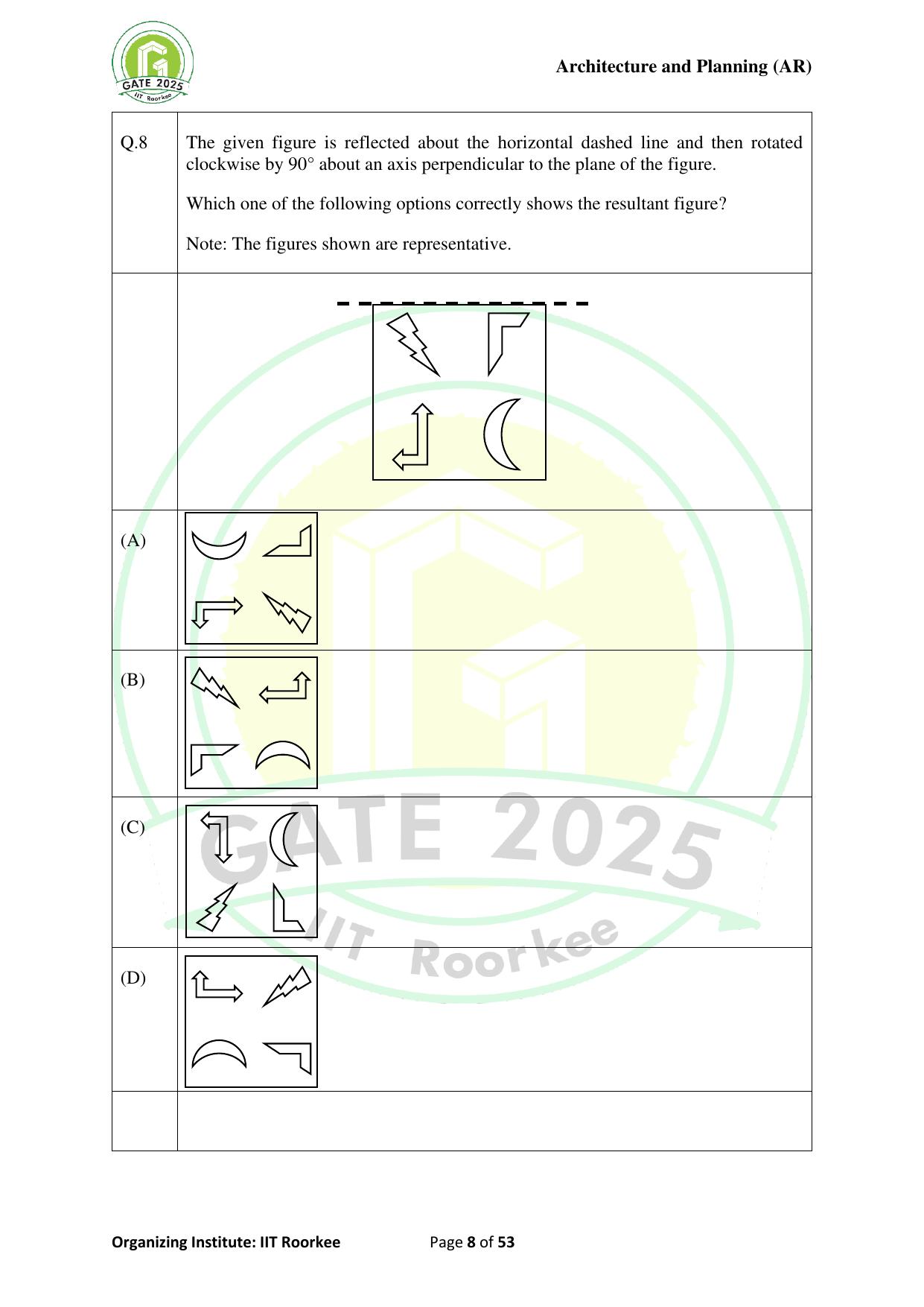 GATE 2025 Architecture and Planning (AR) Question Paper - Page 8