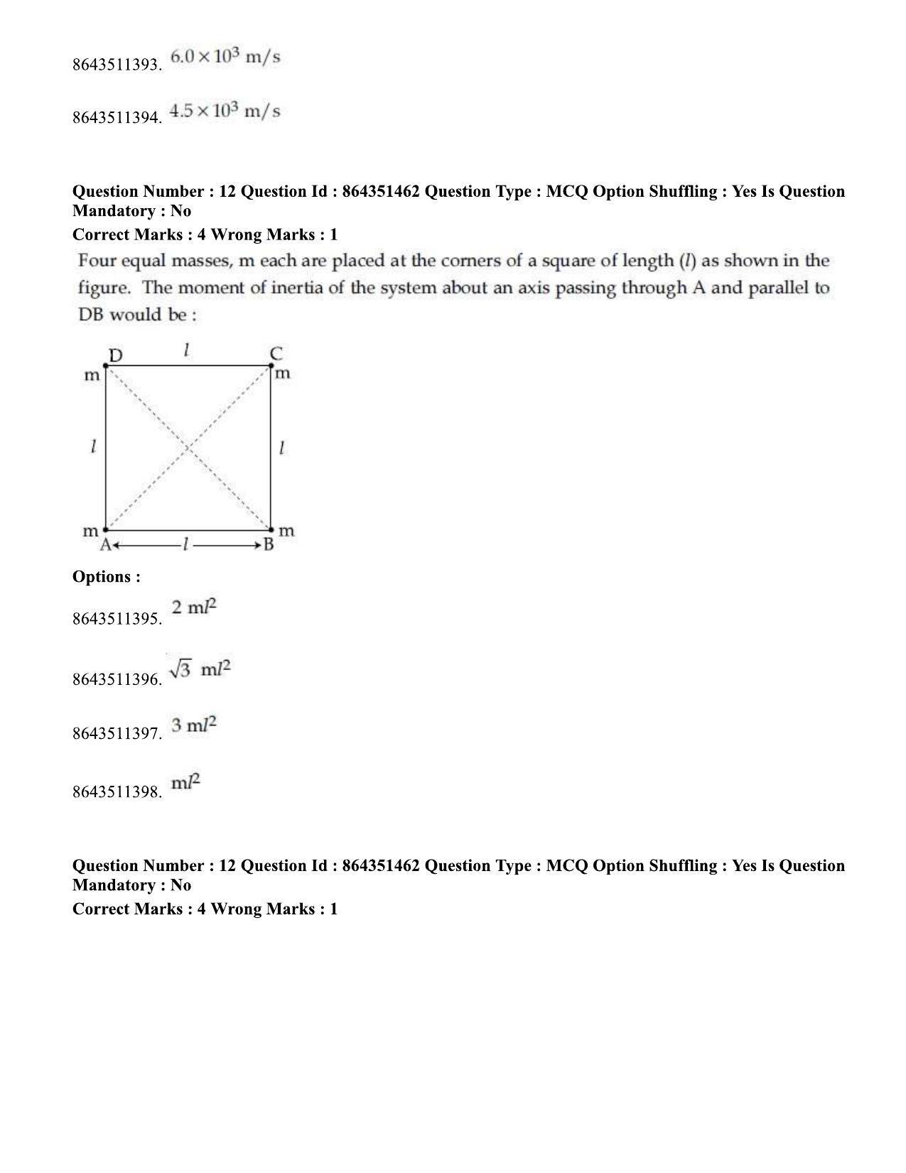 JEE Mains 2021: BTech EO (Shift 1) 16-03-2021 Question Paper - Page 15