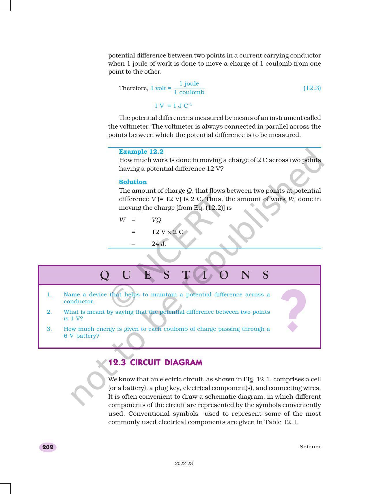 NCERT Book for Class 10 Science Chapter 12 Electricity - Page 4