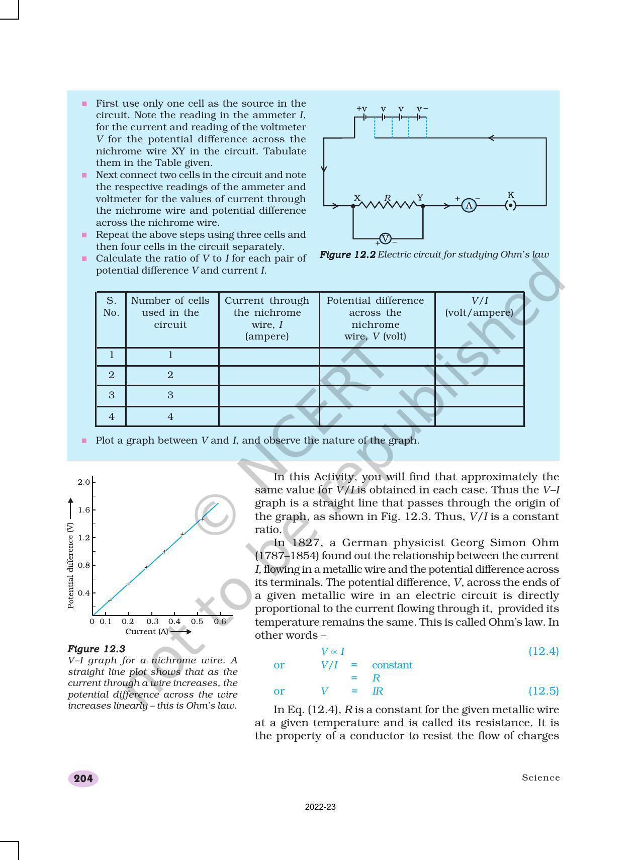 NCERT Book for Class 10 Science Chapter 12 Electricity - Page 6