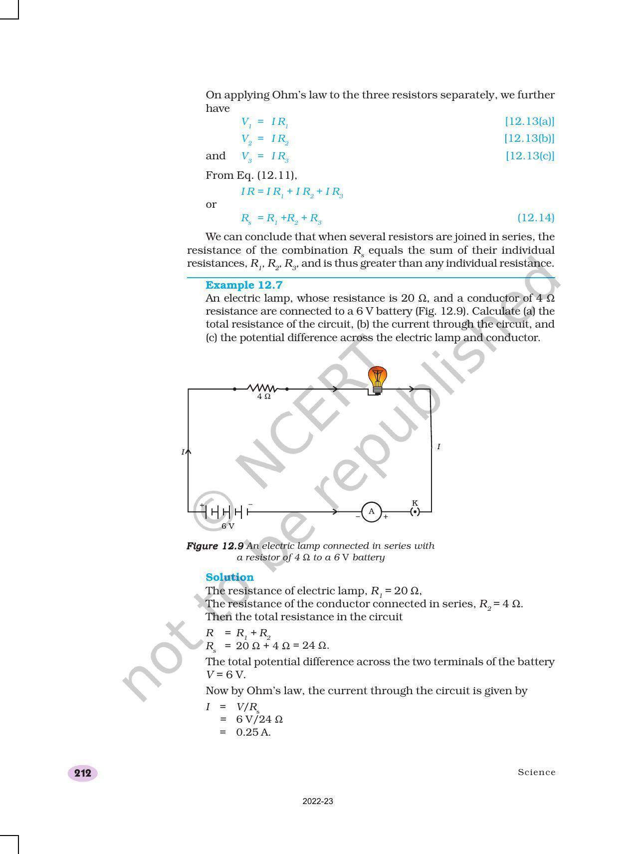 NCERT Book for Class 10 Science Chapter 12 Electricity - Page 14